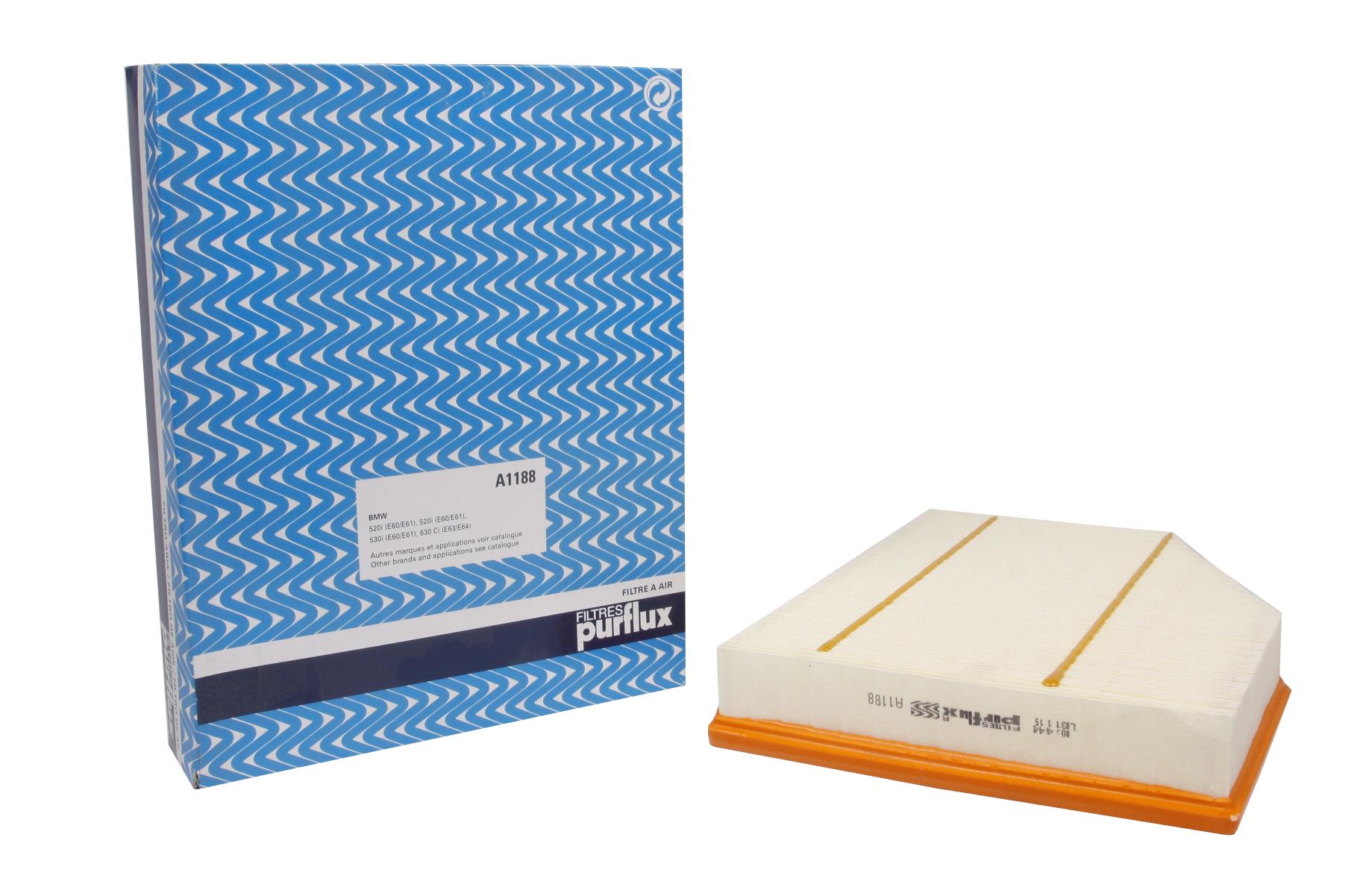 Фильтр воздушный PURFLUX для BMW 520/525/530 E60 03- (A1188)