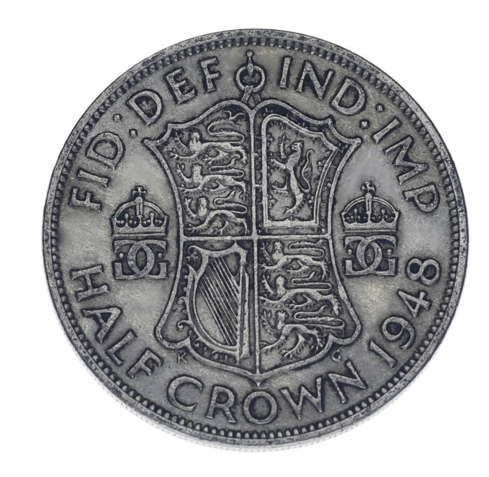 Коллекционная монета Великобритания 1/2 кроны 1948 F-VF Half Crown (М17870)