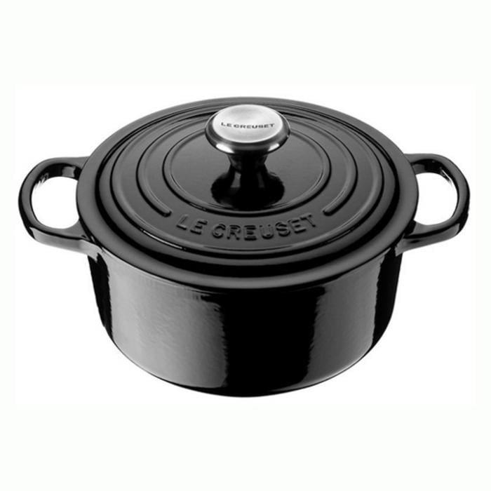 Каструля жароміцна Le Creuset з кришкою 18 см 1,8 л Чорний