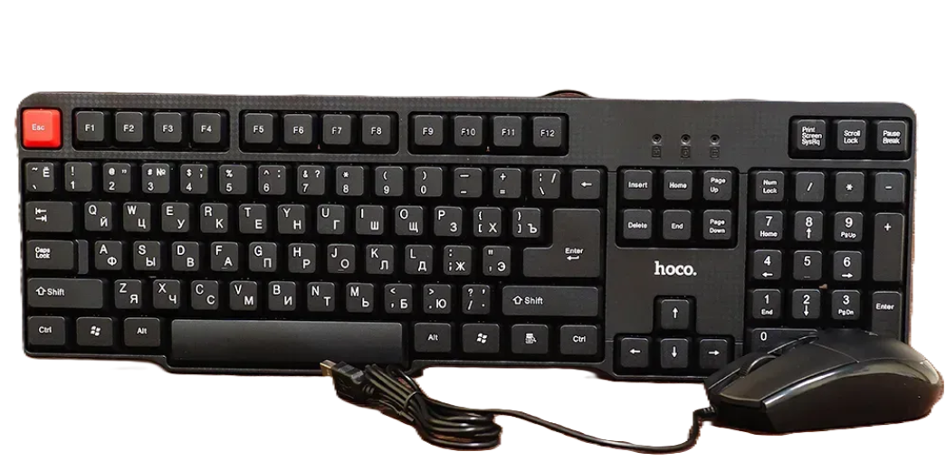 Комплект Hoco клавіатура та мишка Чорний (MAW-44259_481)