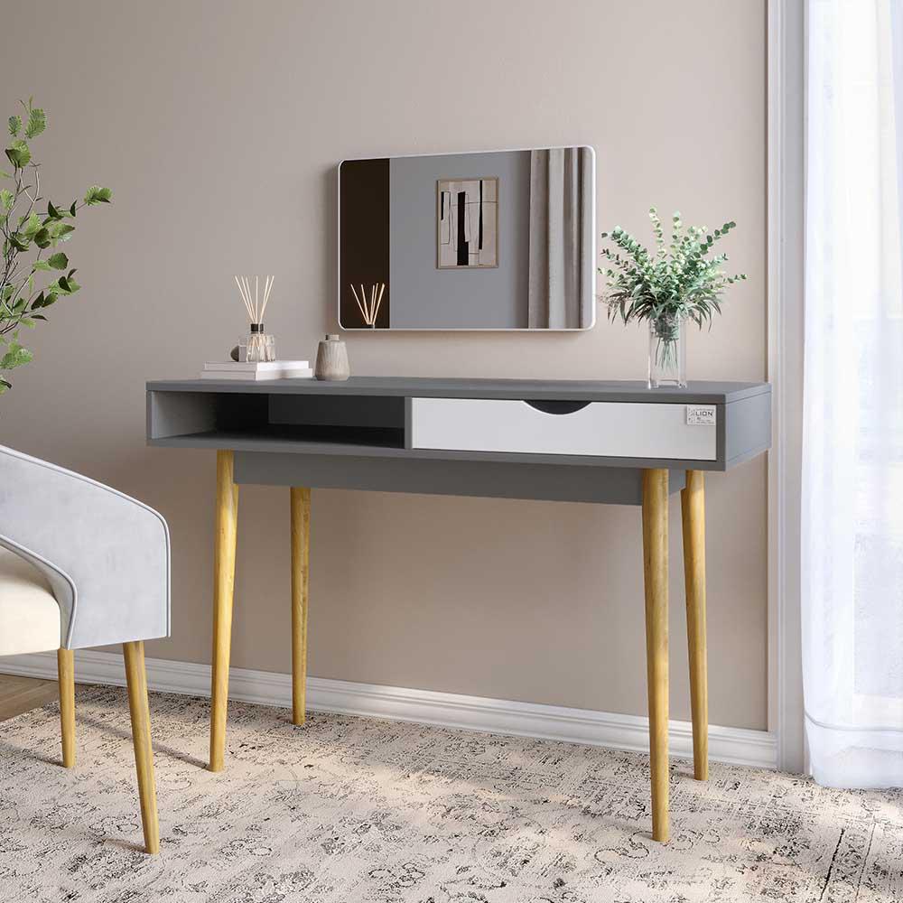 Письменный стол Lion Сканди-1 Нимфея Альба/Антрацитовый (Lion-041189)