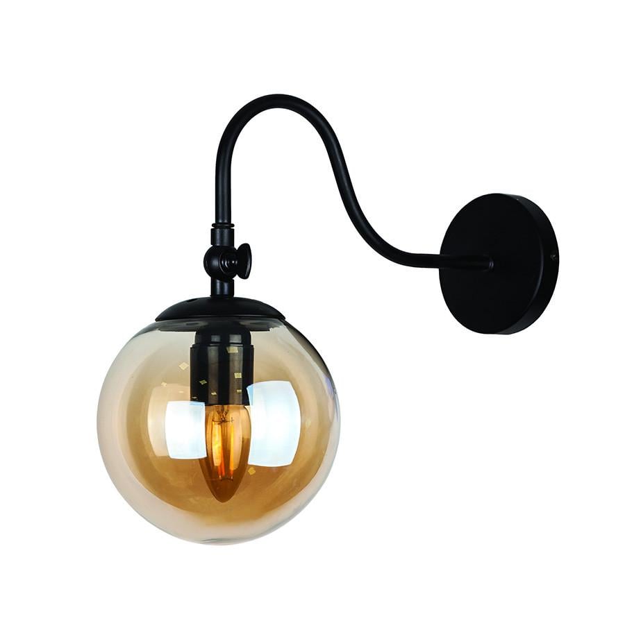 Бра 756WPR150F3-1 BK/BR Черный/Коричневый