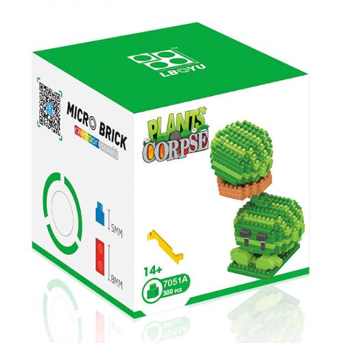 Конструктор Растения против зомби Micro Brick Арбузопульта Plants vs Zombies 380 деталей