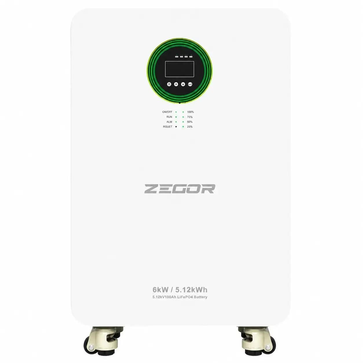 Инверторная система гибридная Zegor YCN6000-5 6 кВт 5.12 кВт/ч со встроенным LiFePO4 аккумулятором