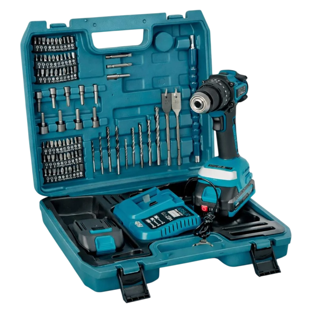 Шуруповерт аккумуляторный ударный 21V бесщеточный патрон 10 мм в кейсе (ASR131)