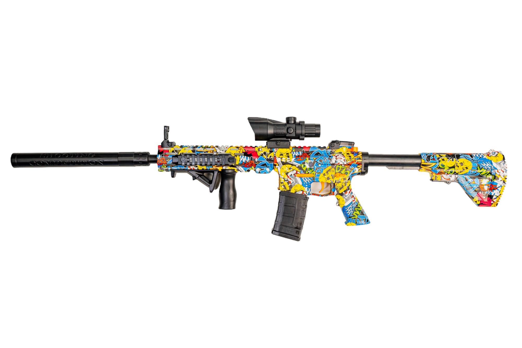 Детское оружие автомат-бластер M416 на орбизах (WH01-2)