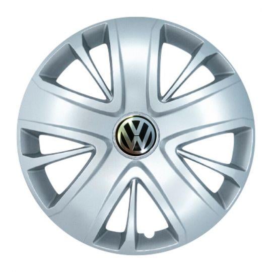 Автомобильные колпаки SKS 341 R15 с логотипом Volkswagen 4 шт. Серебристый