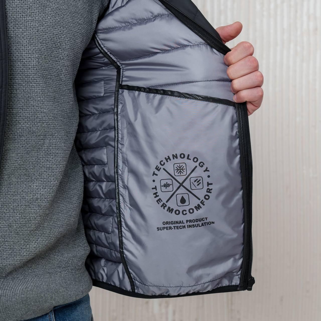 Куртка мужская демисезонная Vavalon 209-V р. 50 Черный (29105636) - фото 6