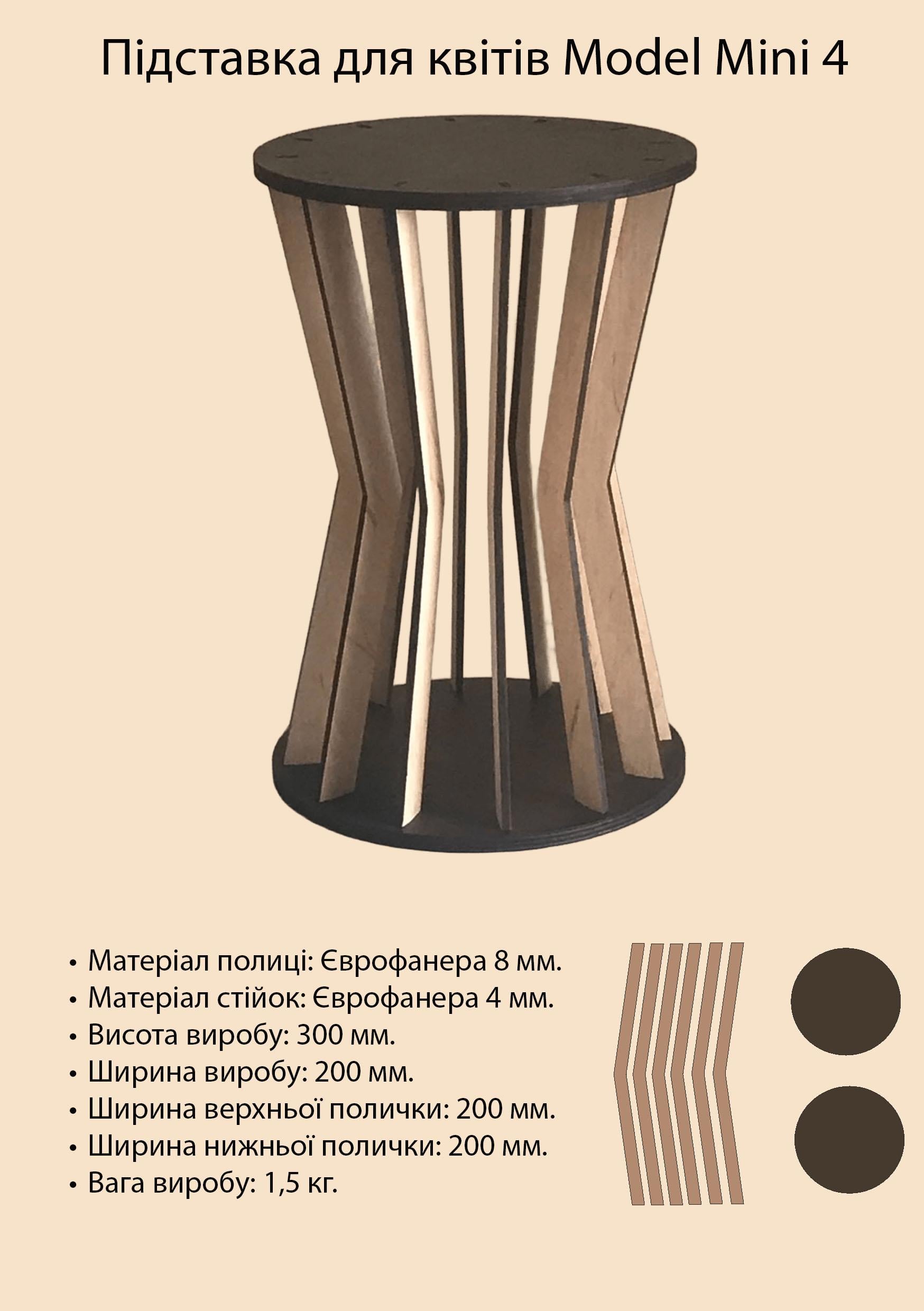 Підставка для квітів DFS Model Mini 4 - фото 2