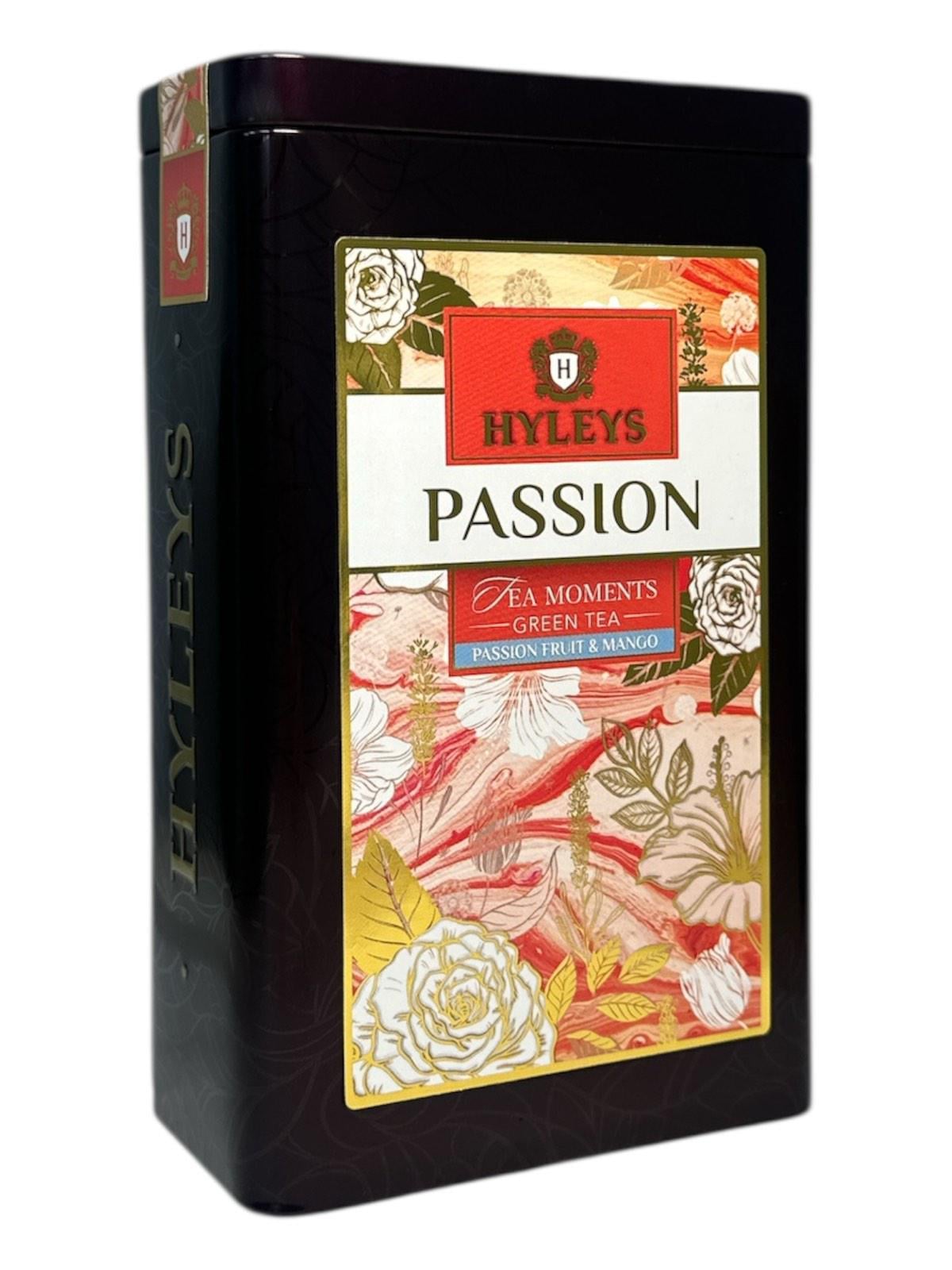 Чай Hyleys Passion Зеленый крупнолистовой с кусочками маракуйи и манго в металлической банке 80 г (60285)
