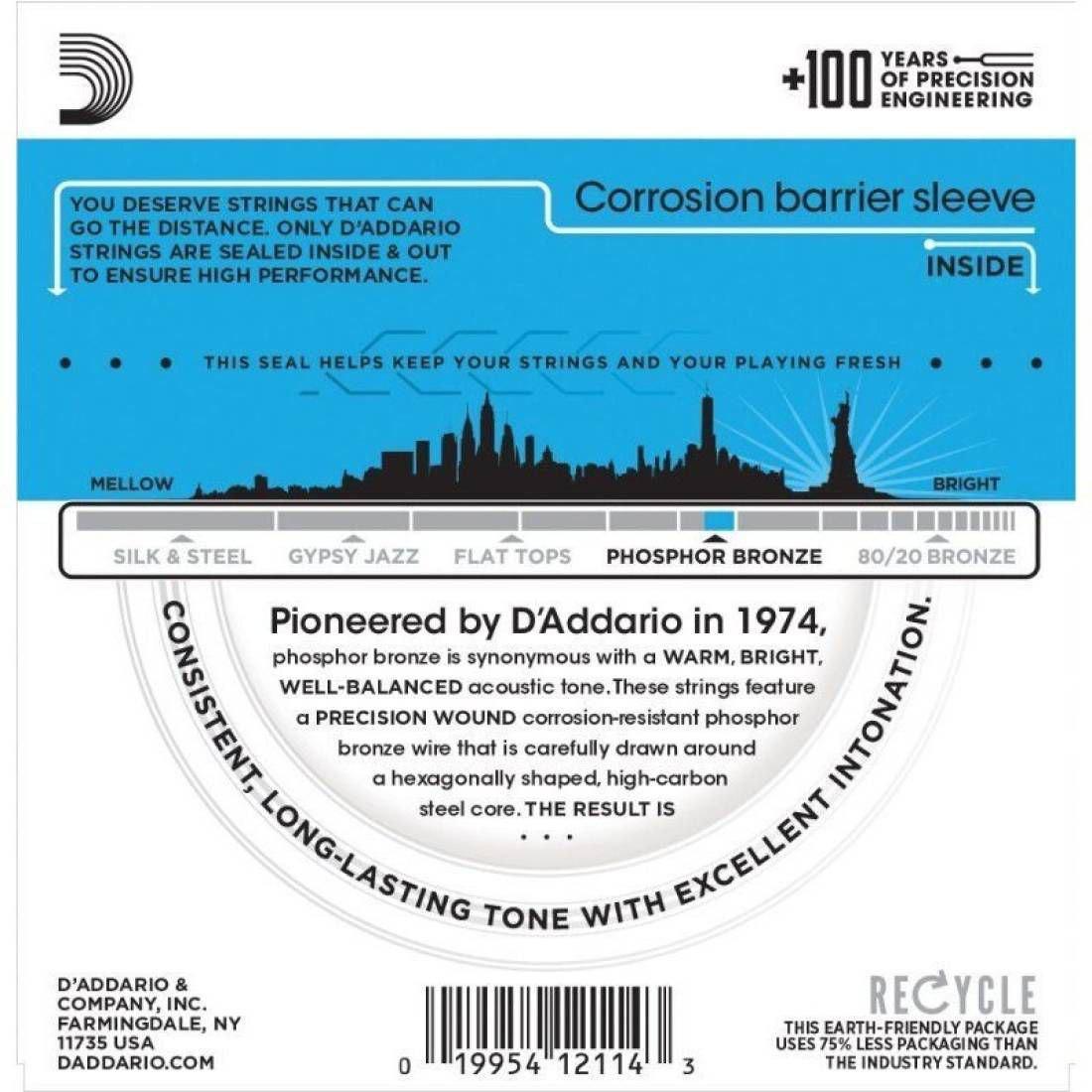 Струни для акустичної гітари D'Addario 0.12-0.53 та 3 медіатори (2249782753) - фото 2