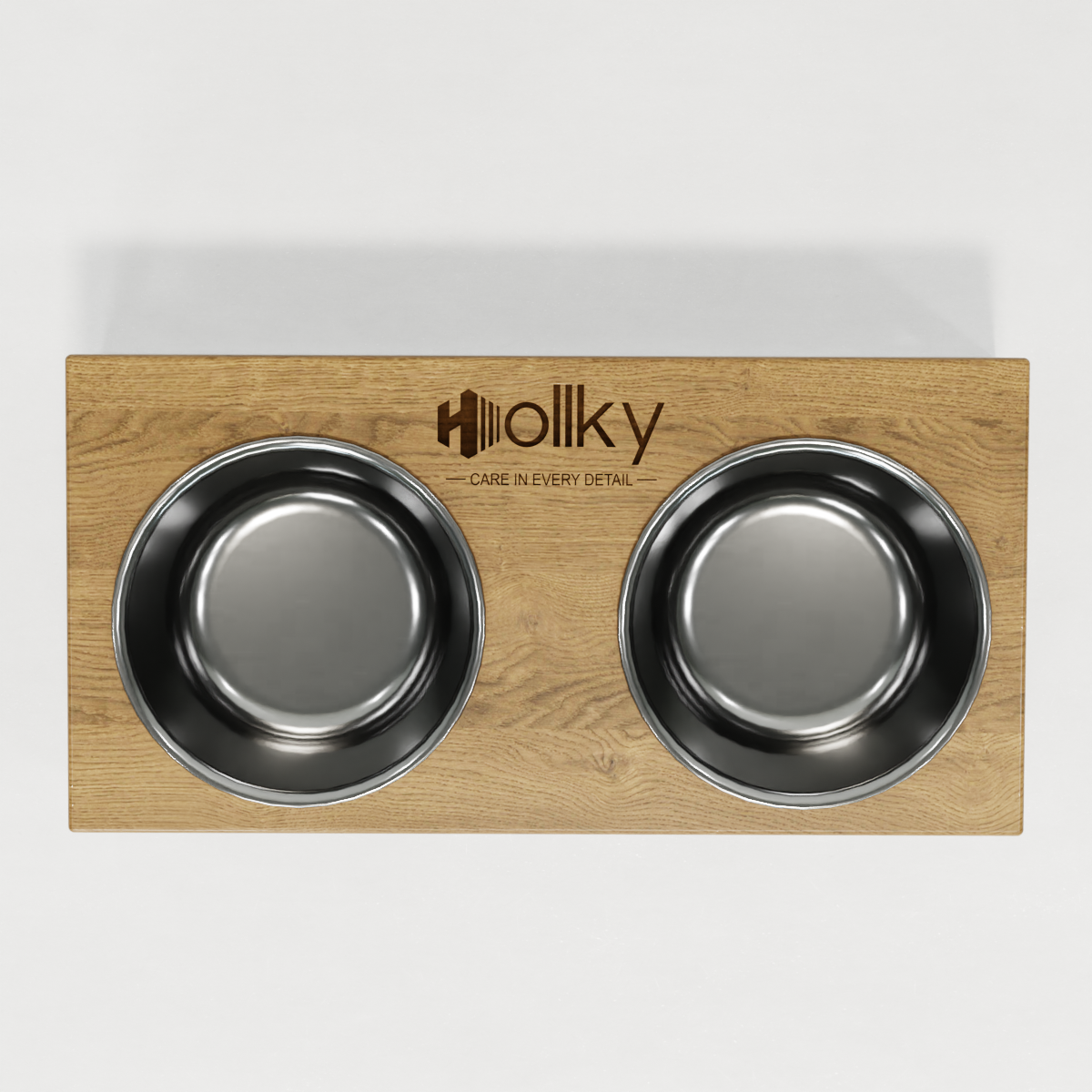 Миски на подставке для маленьких собак и котов Hollky Base S 2х0,45 л (BS-36187-WHNT) - фото 8