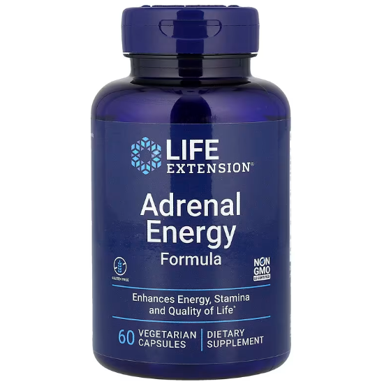 Комплекс Поддержка надпочечников Life Extension Adrenal Energy Formula 60 капсул