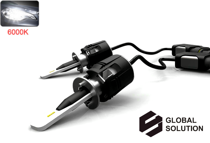 Автомобильные лампы светодиодные Global Solution B6 H1 6000K 4800Lm 36W 2 шт. (2268028046) - фото 3 Автомобильные лампы светодиодные Global Solution B6 H1 6000K 4800Lm 36W 2 шт. (2268028046) - фото 3