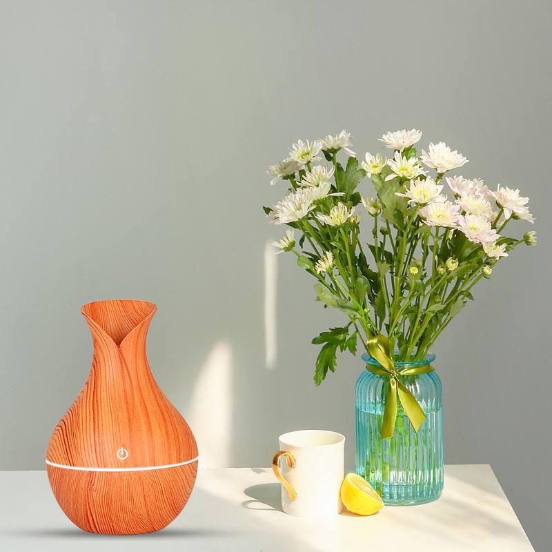 Зволожувач повітря c підсвічуванням UKC LR053 130 мл Світле дерево (10081) - фото 8