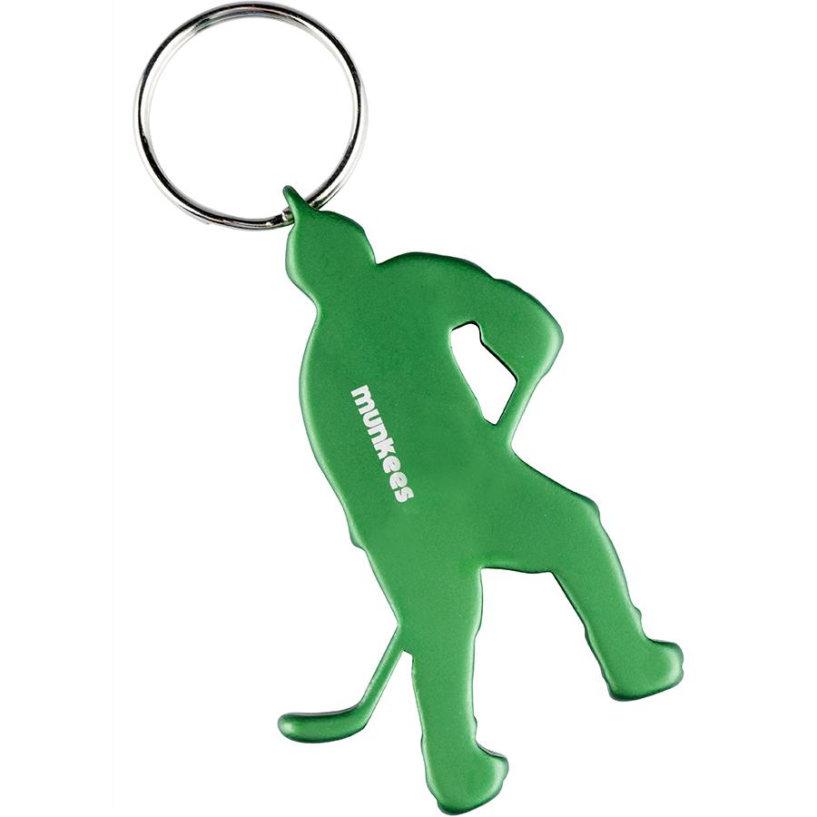 Брелок-открывашка Munkees 3497 Icehockey Player Green