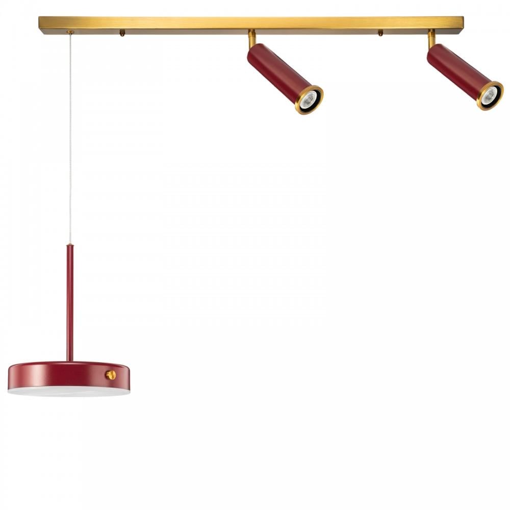 Люстра BUTTON/SPOT LED 18 Вт/2 GU10 Red