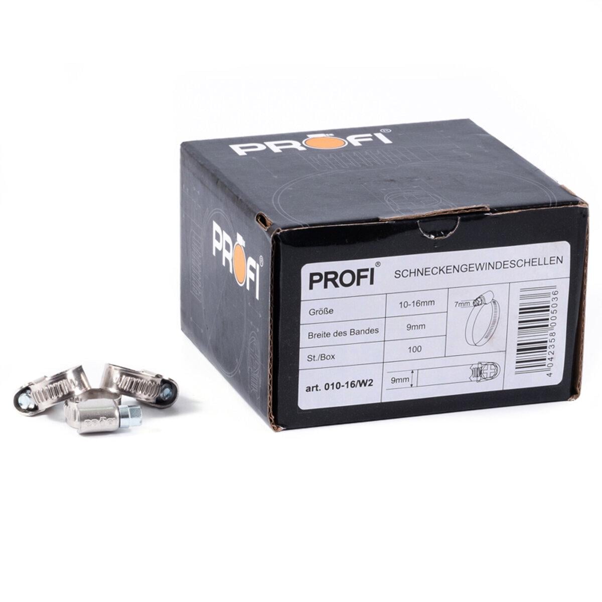Хомуты Profi 10-16/W2/9 мм/100 шт.