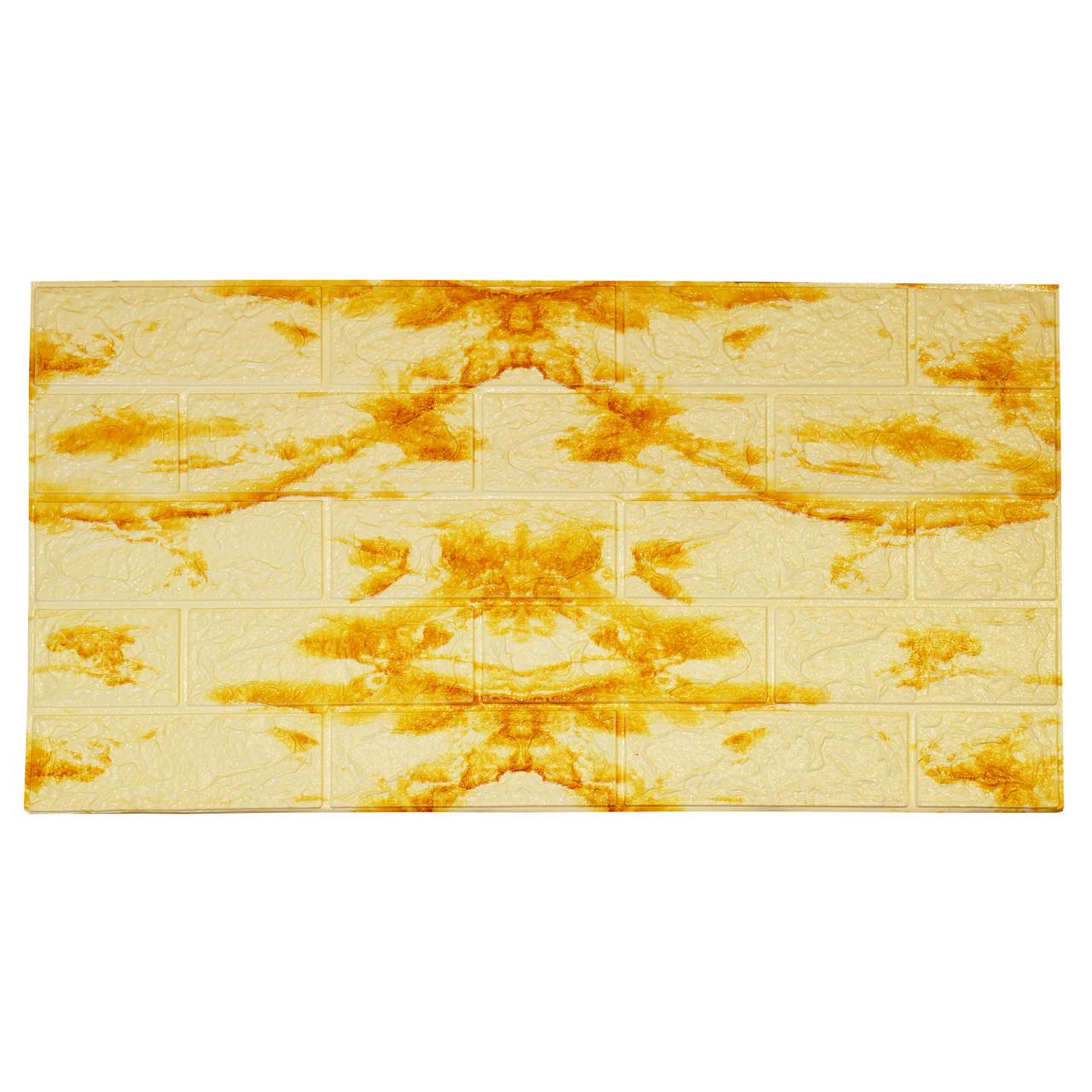 3D-панель декоративна Wellamart 6 шт. 70х77 см Біло-коричневий (72190001)