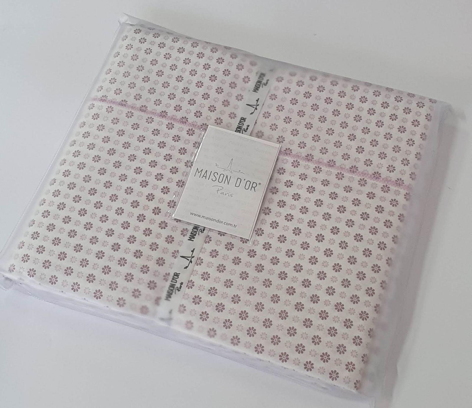 Простынь Maison D'or 245x285 ранфорс Deluxe Daisi Lilac (CN6016)