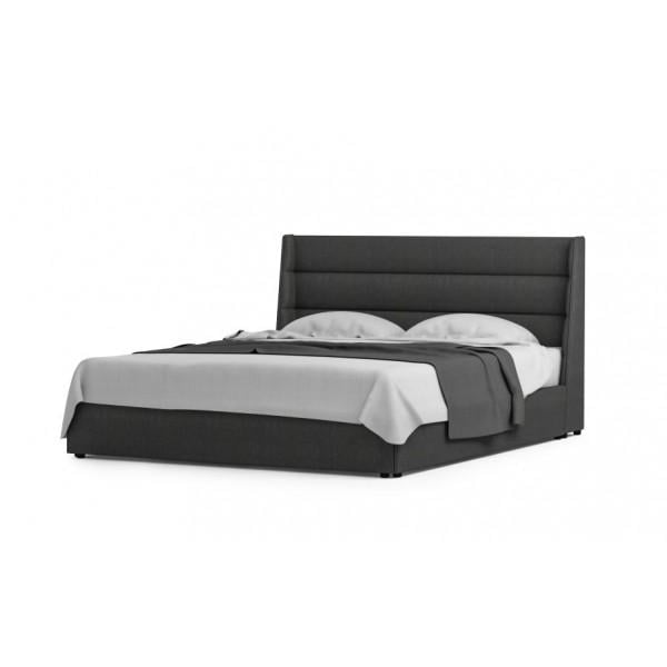 Ліжко двоспальне Шик Галичина Остін з підйомником у спальню дерево/тканина 07 160х200 см Сірий