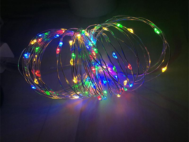 Гірлянда нитка крапля роси 10 м 100 LED ламп USB з пультом Різнокольоровий (2035287740) - фото 3 Гірлянда нитка крапля роси 10 м 100 LED ламп USB з пультом Різнокольоровий (2035287740) - фото 3