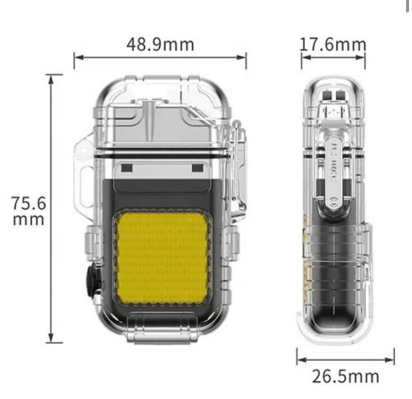 Запальничка акумуляторна спіральна USB 2в1 і кишеньковий LED ліхтарик (9258) - фото 2