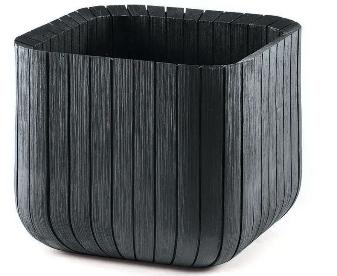 Горшок для цветов Keter Cube Planter M Графит (230225)