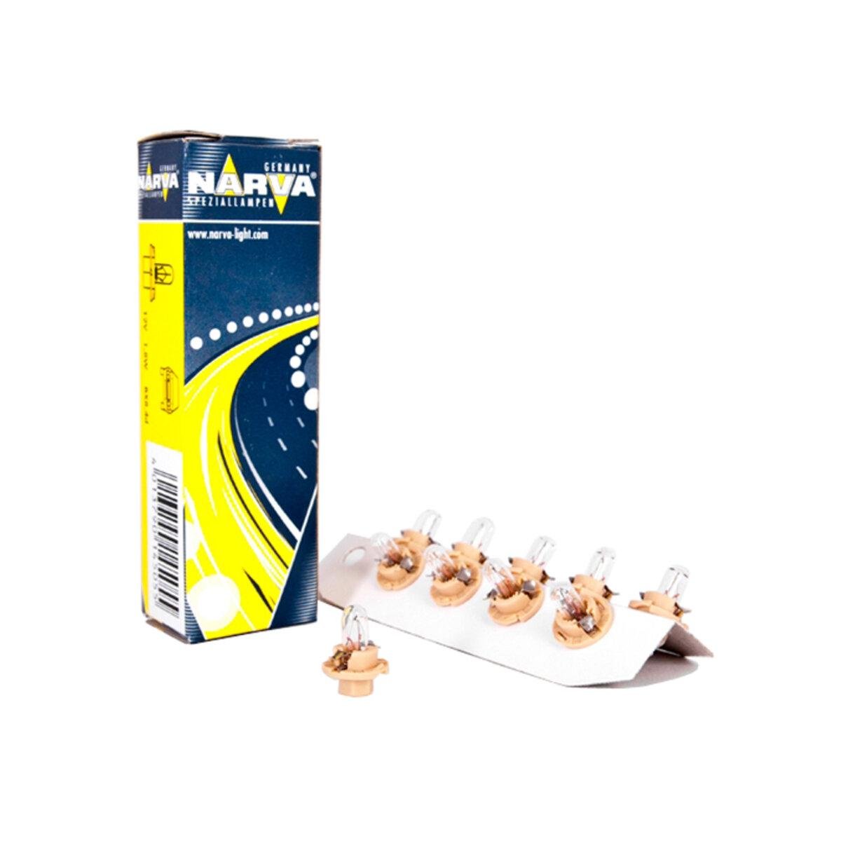 Автомобільна лампа розжарювання Narva 12V 1,8W BX8.4D Beige 10 шт. (2508-9f8f5)