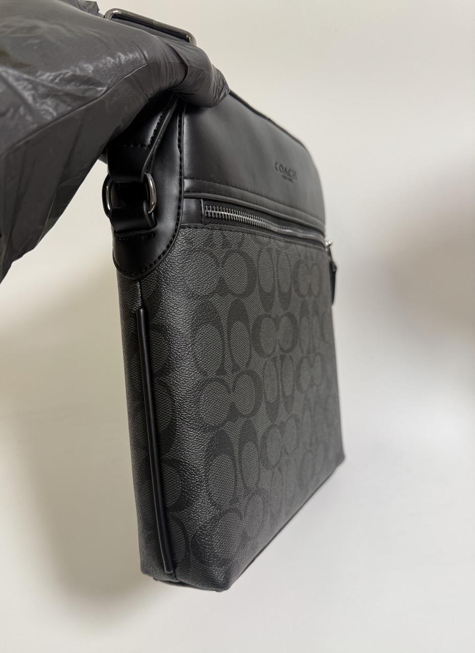 Сумка через плечо Coach с фирменным принтом Черный - фото 4 Сумка через плечо Coach с фирменным принтом Черный - фото 4