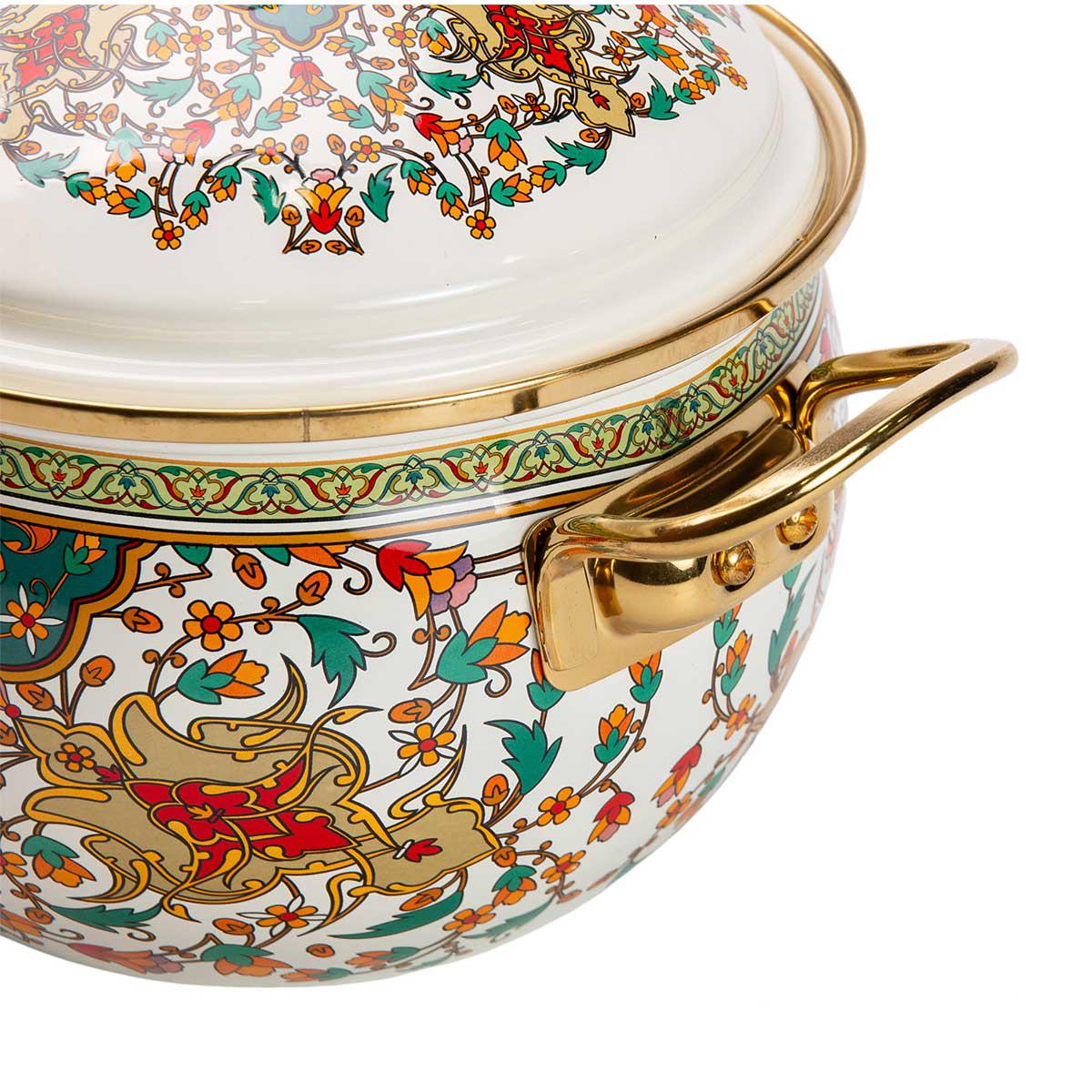 Кастрюля эмалированная в восточном стиле для электрических газовых плит 3 л - фото 4 Кастрюля эмалированная в восточном стиле для электрических газовых плит 3 л - фото 4