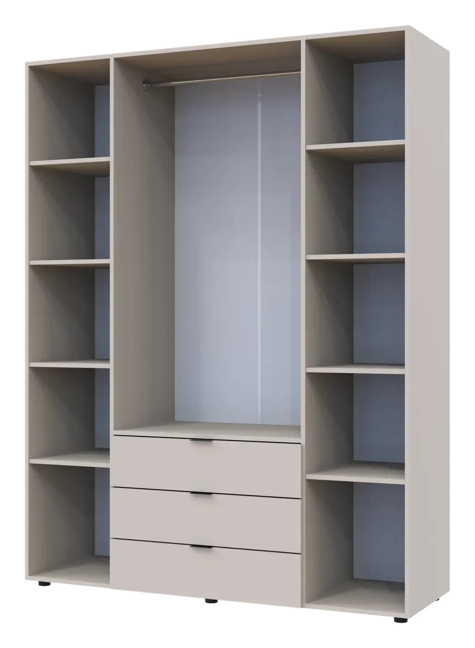 Распашной шкаф для одежды Doros Гелар 4 ДСП 155х49,5х203,4 см Кашемир (80737634) - фото 6