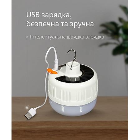 Кемпинговый подвесной LED светильник USB 4W 1500mAh (12345207) - фото 8