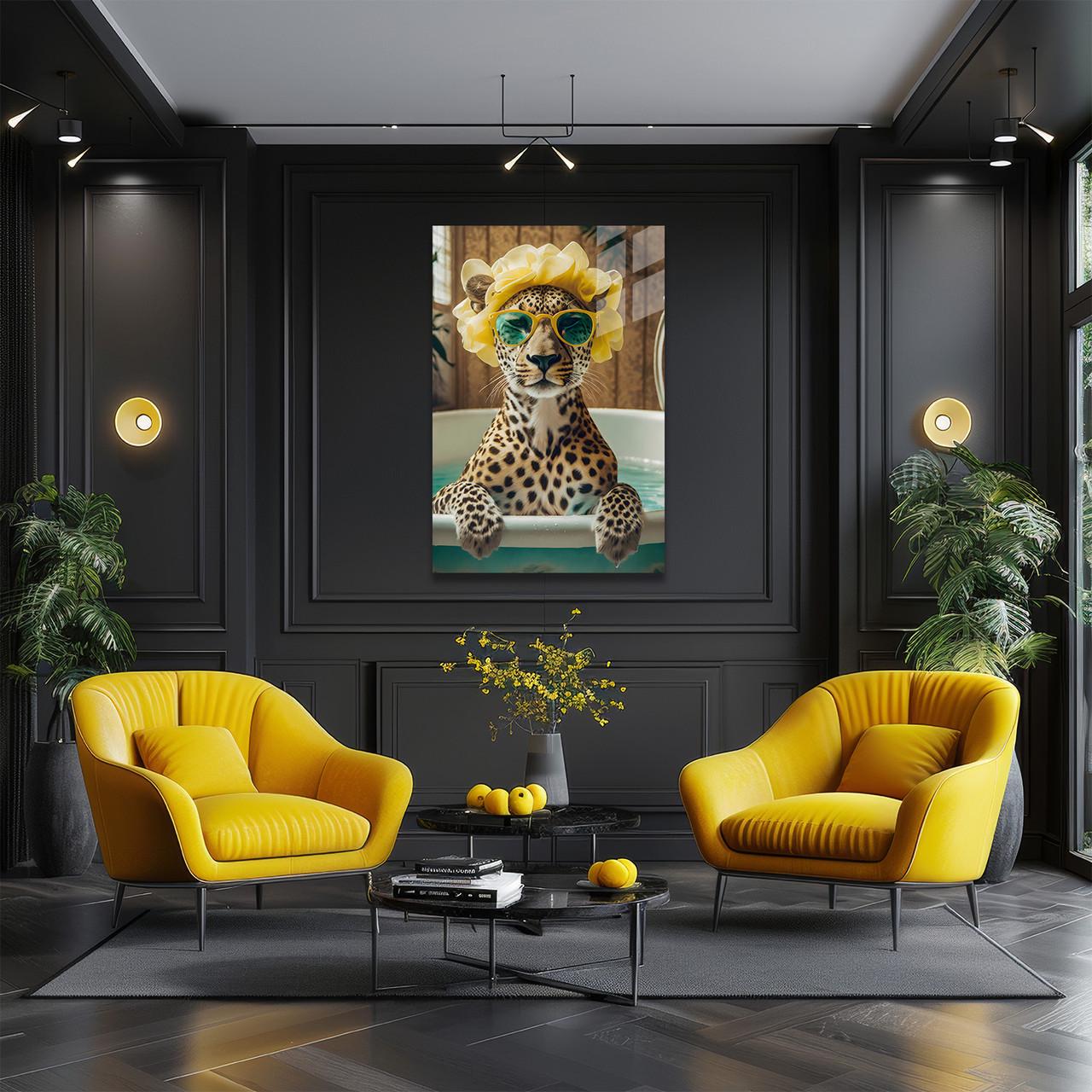 Картина на стекле NovellaPrint Стильный леопард 50х75 см (452.2) - фото 3