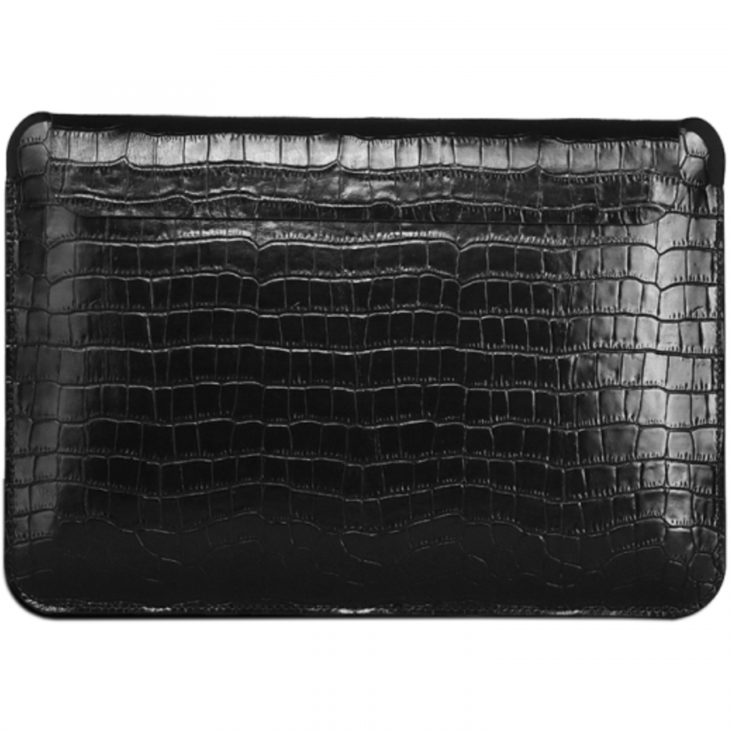 Шкіряний чохол WIWU Skin Croco Geniunie Leather Sleeve Series for MacBook 16" [2021], Black
