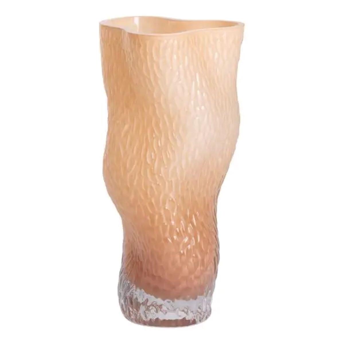 Ваза стеклянная для цветов Light House 1,6 л 14,5х11х30 см Бежевый (LG-20211) - фото 2
