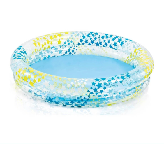 Дитячий надувний басейн 59421 Р-Р Веселі зірочки 134 л122х25 см