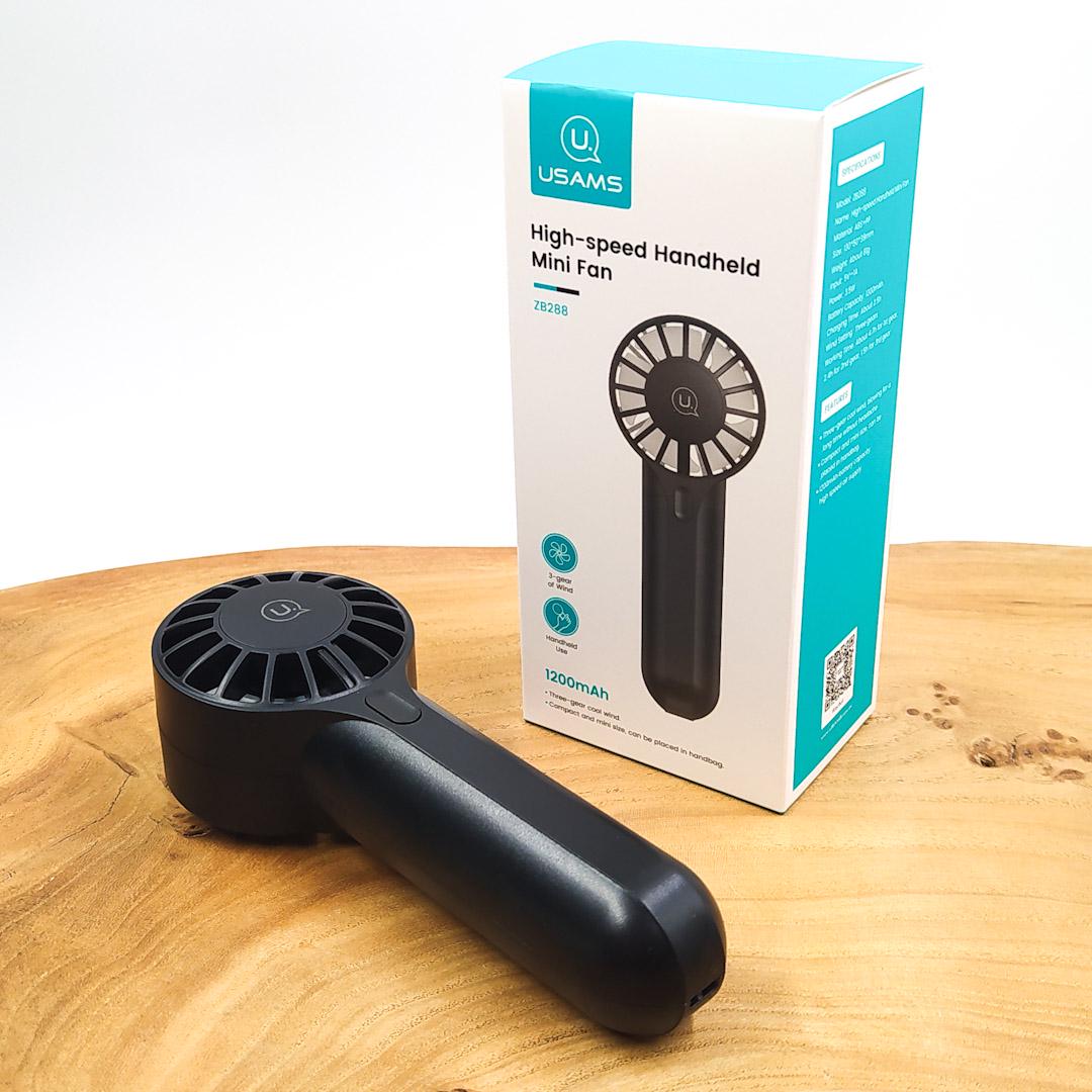 Вентилятор портативный Usams ZB288 Black (26854835)
