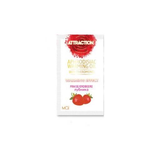 Пробник масажного масла з феромонами MAI PHEROMON MASSAGE OIL STRAWBERRY 10 мл
