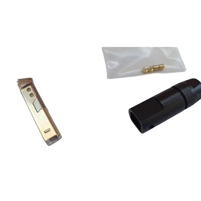 Кабельний штекер I-Taki USB тип B USB-BM2H металевий 24K Gold покриття контактів 1 шт. Чорний (000049407)