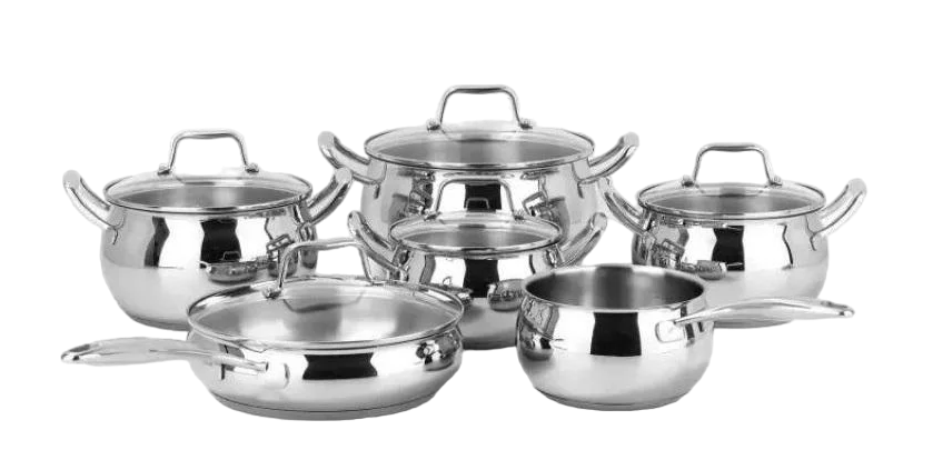 Набор посуды NOIS Luna нержавеющая сталь 11 пр.
