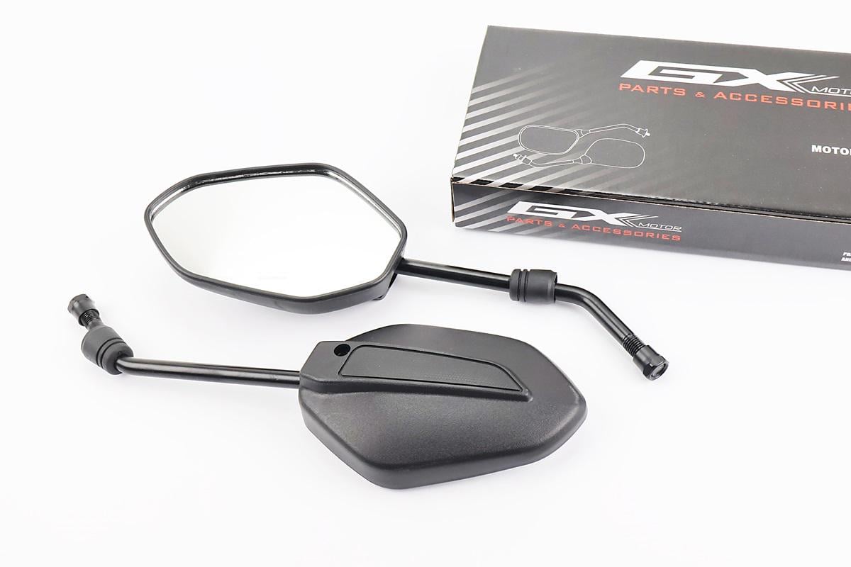 Зеркала комплект к мотоциклу Viper-Zongshen ZS200A-3 резьба 10 мм 147x94 мм Черный (210816)