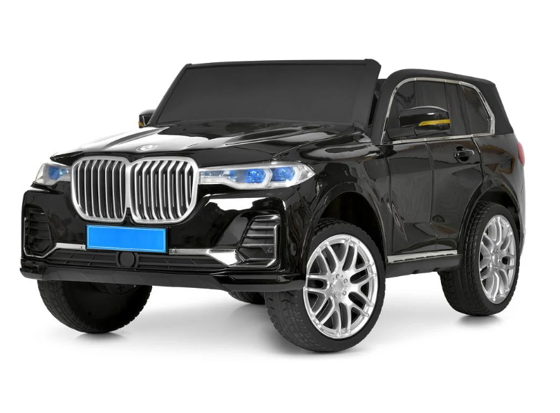 Электромобиль детский двухместный BMW X7 с мягким сиденьем и пультом управления Черный (M 6364EBLRS-2)