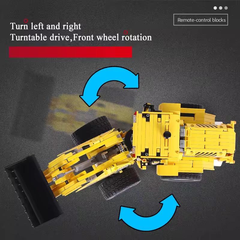 Конструктор Бульдозер детский на дистанционном управлении 1572 дет. - фото 4 Конструктор Бульдозер детский на дистанционном управлении 1572 дет. - фото 4