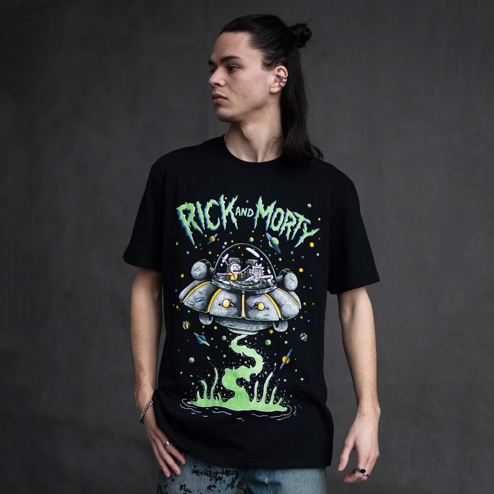Футболка унисекс Rick and Morty Space Adventure S Черный (00000001825)