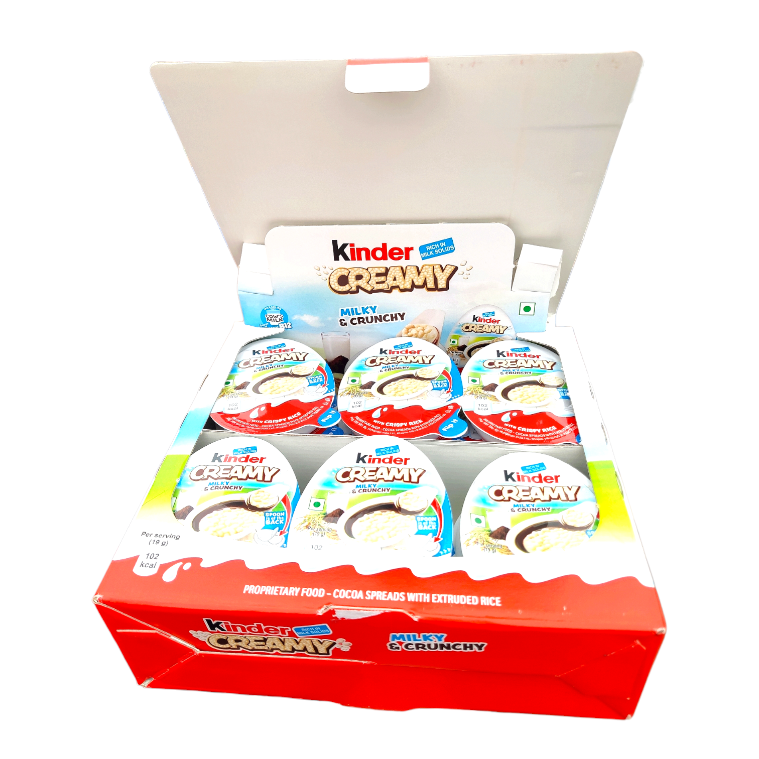 Яйце Kinder Creamy Milky&Crunchy 19 г 24 шт. 456 г (0009)