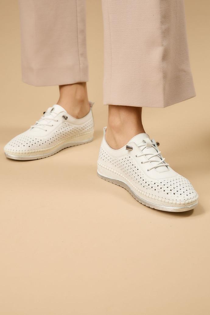 Мокасины женские LONZA кожаные р. 39 Белый (184857) - фото 1 Мокасины женские LONZA кожаные р. 39 Белый (184857) - фото 1