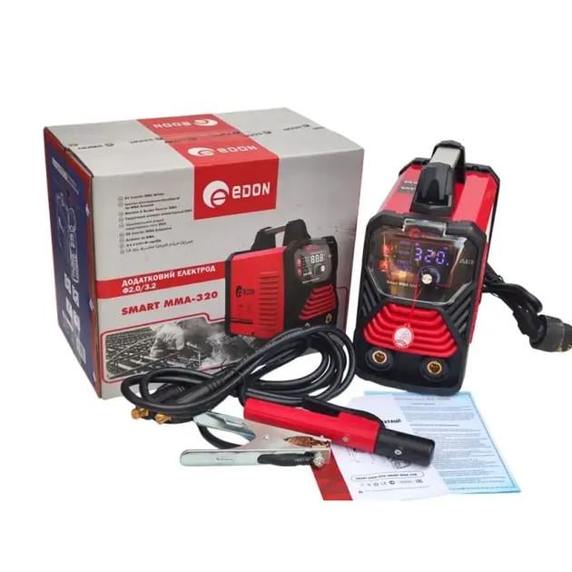 Інвертор зварювальний Edon Smart MMA-320 та TIG 20-350 А/1.6-5.0 ММ (Smart MMA-320)