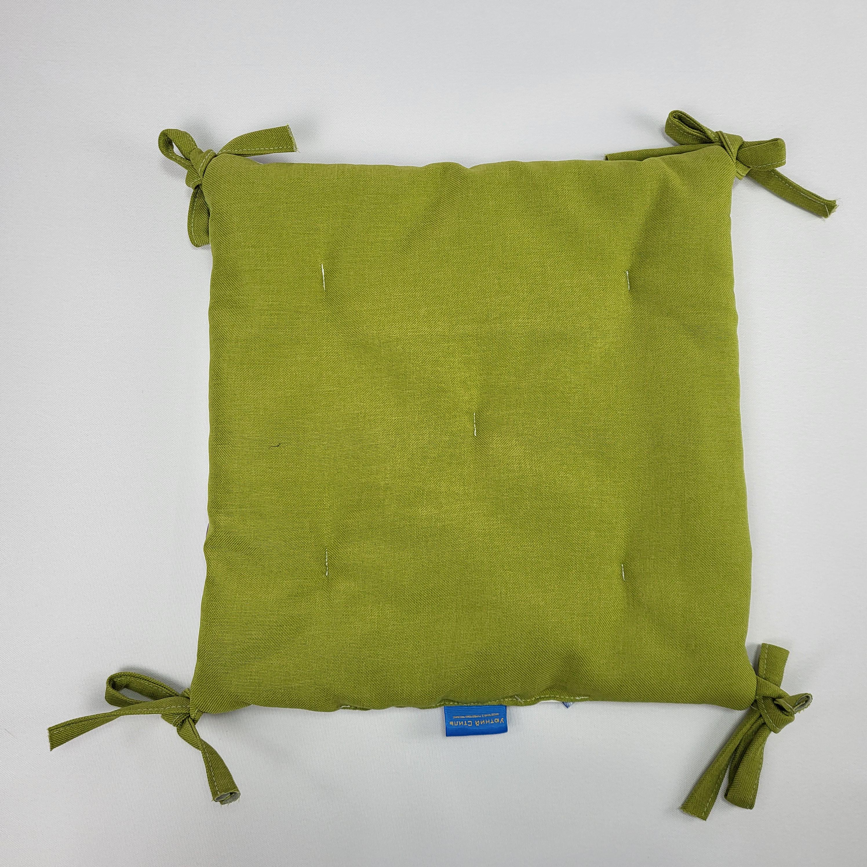 Подушка на стул квадратная с цветочным принтом 40x40 см (1403) - фото 2