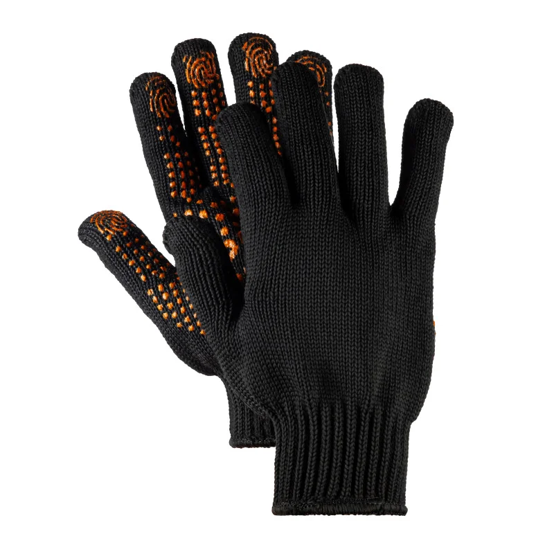 Перчатки рабочие Polax с ПВХ покрытием 70/30 р. 11/XL Черный (1000-333)